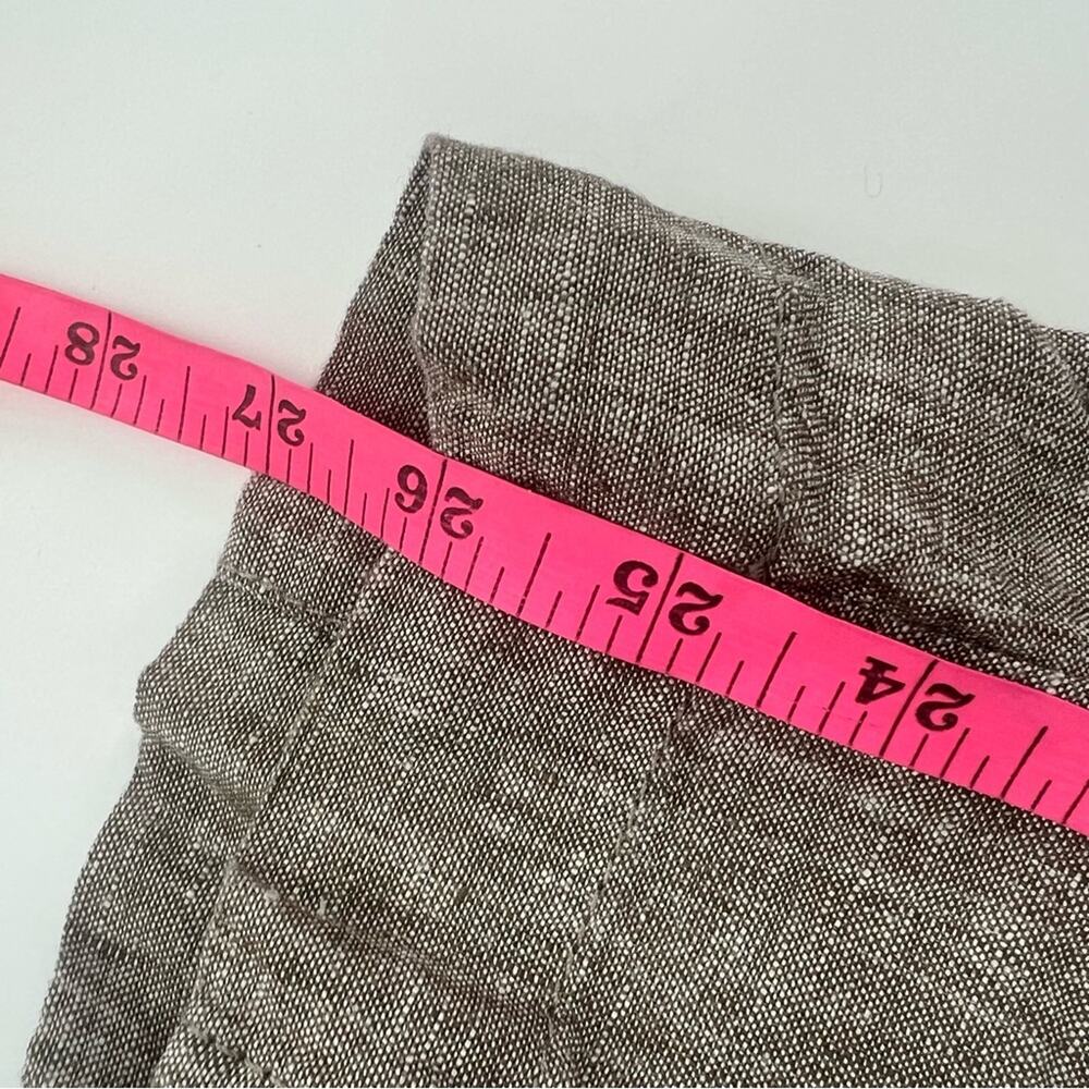 Athleta Retreat Linen Ankle Pant size M pyrite brown - Picture 7 of 8